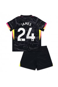 Chelsea Reece James #24 Babyklær Tredje Fotballdrakt til barn 2024-25 Korte ermer (+ Korte bukser)